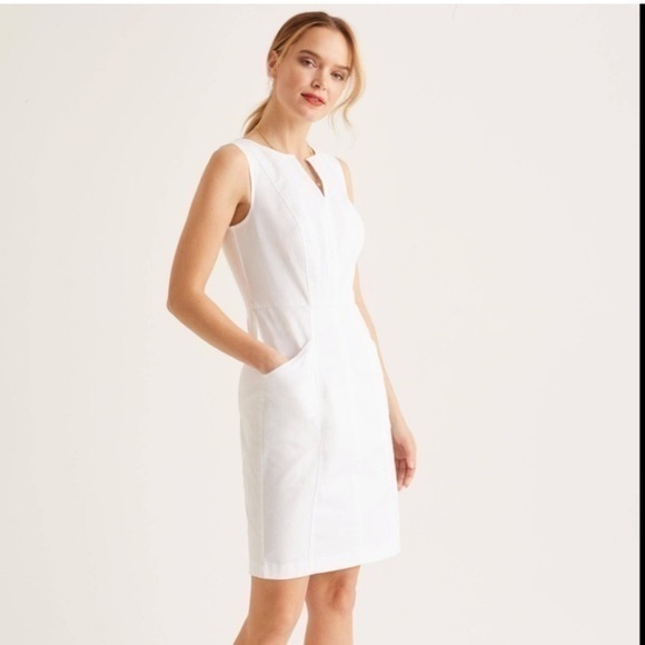 BODEN 4(US) White Helena Chino Dress *FLAW* - Picture 1 of 13